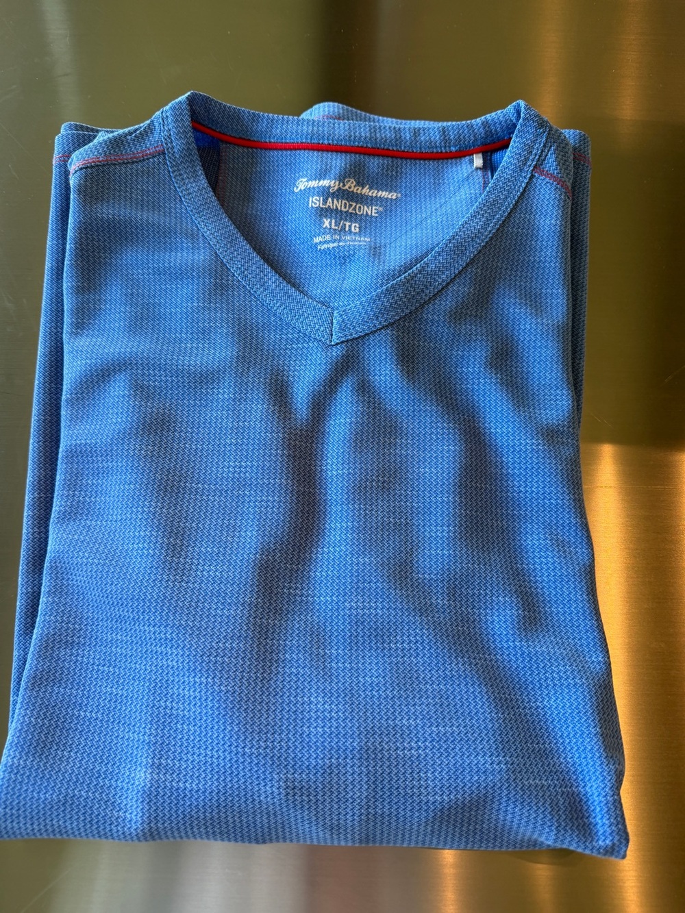 Tommy Bahama Blue Short Sleeve V-Neck Tee